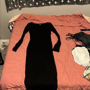 Wild Fable Black Long Sleeve Dress